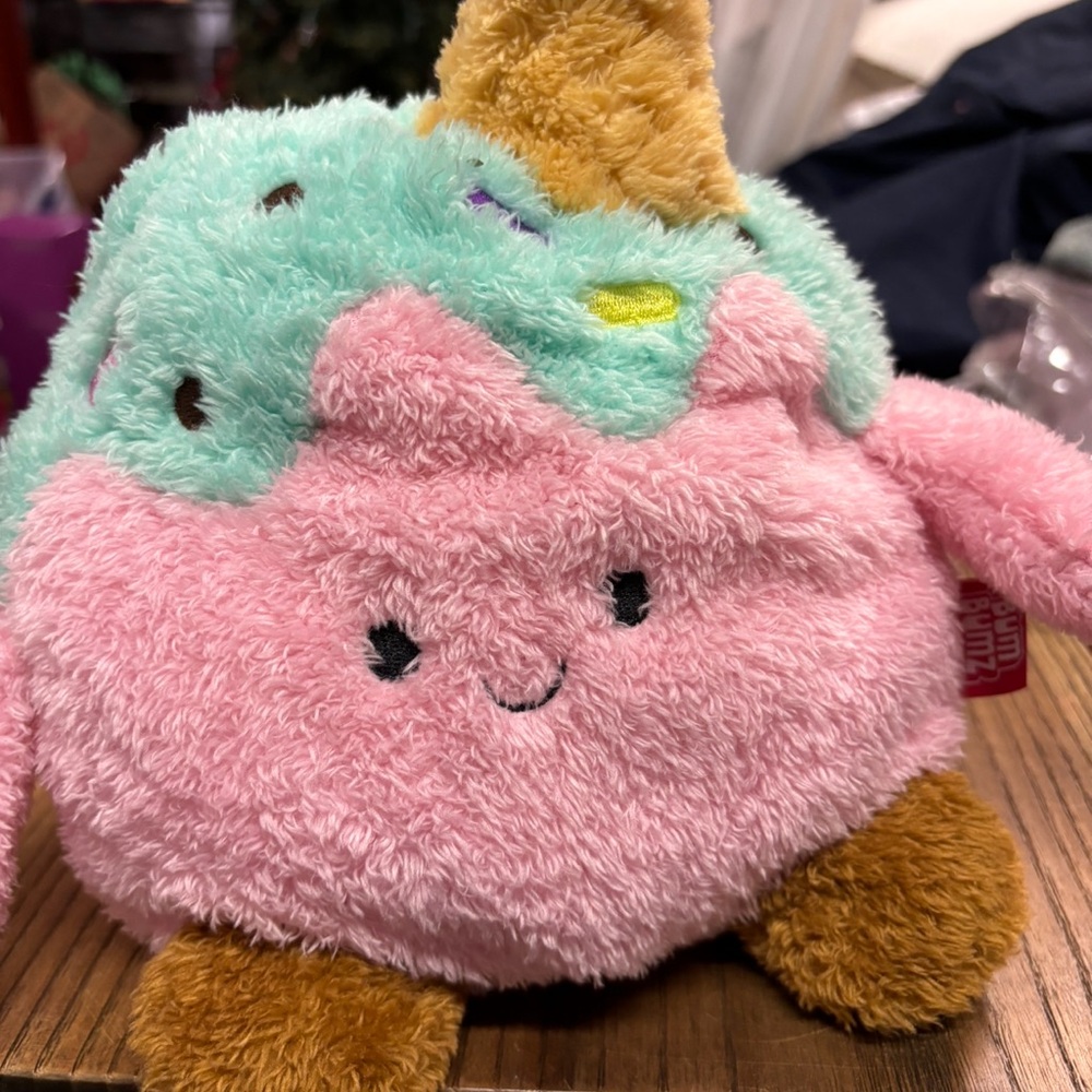 Pink and Mint Ice Cream Plush Toy